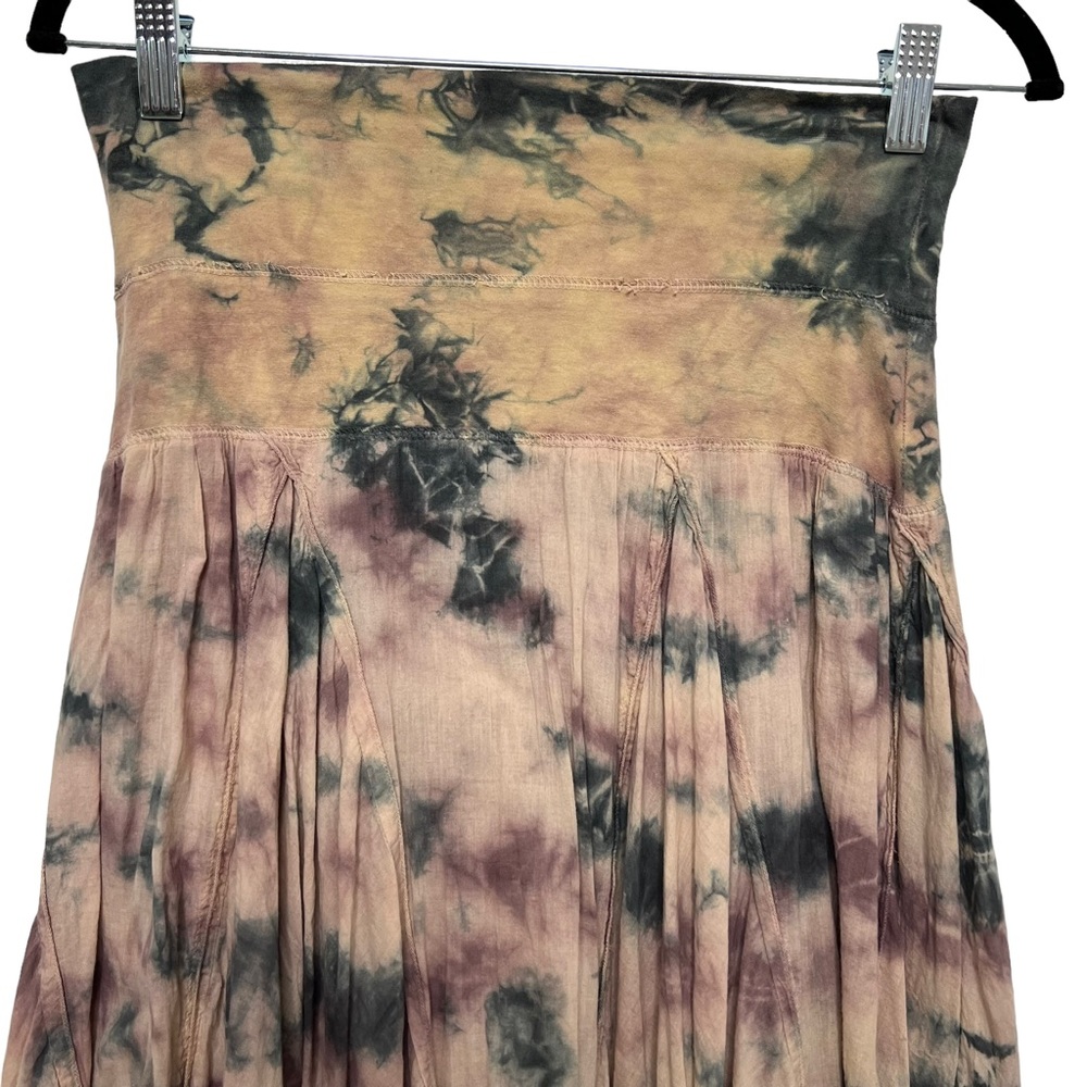 NOW & THEN Tie Dye Bohemian Beachy Boho Convertible Skirt Dress Small - Picture 5 of 11
